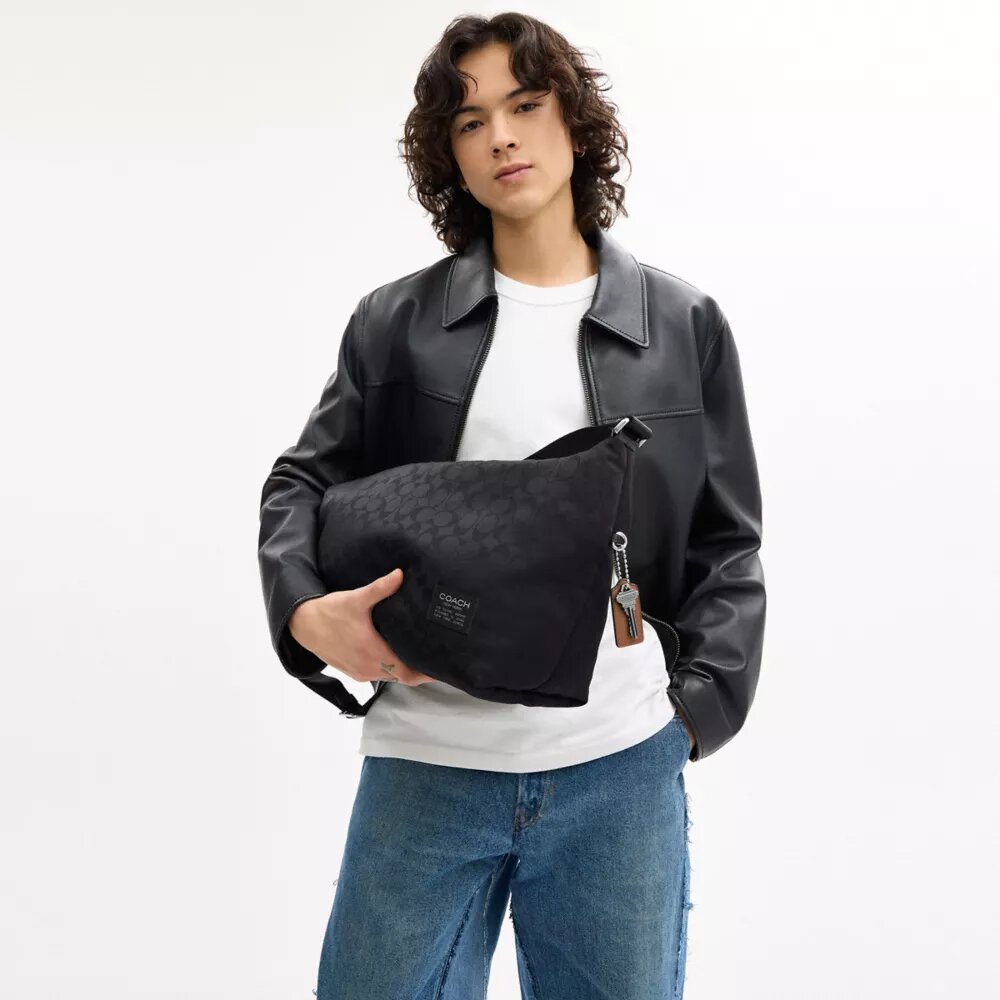 Sac à bandoulière Leo en Nylon emblématique