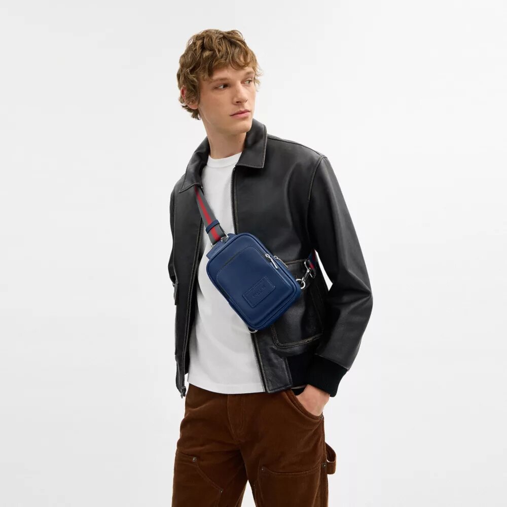 Sac bandoulière Racer avec sangles à rayures « Varsity »