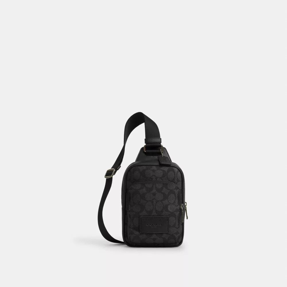 Sac à bandoulière Racer en Signature Canvas