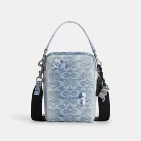 Sac bandoulière Tristan 14 en denim « Loved Signature » avec Charms