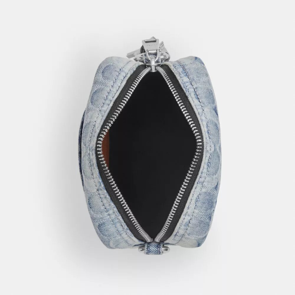 Sac bandoulière Tristan 14 en denim « Loved Signature » avec Charms