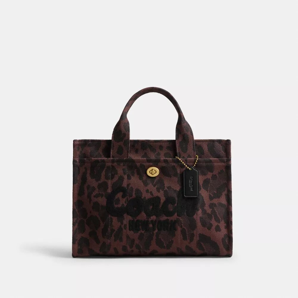 Sac cabas cargo à imprimé léopard