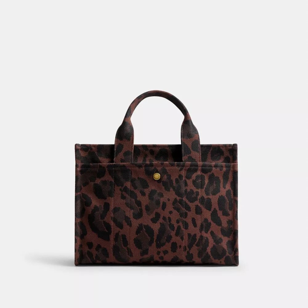 Sac cabas cargo à imprimé léopard