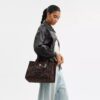 Sac cabas cargo à imprimé léopard