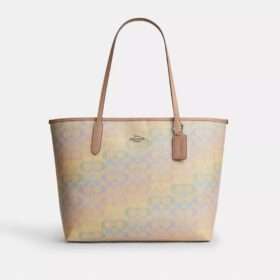 Sac cabas City en Signature Canvas arc-en-ciel