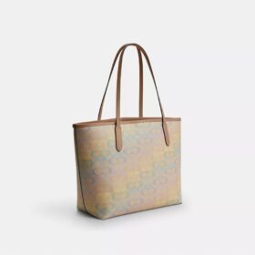 Sac cabas City en Signature Canvas arc-en-ciel
