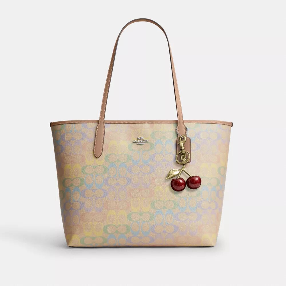 Sac cabas City en Signature Canvas arc-en-ciel