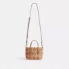 Sac cabas City Mini à imprimé vichy