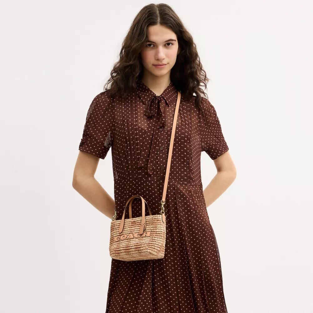 Sac cabas City Mini à imprimé vichy