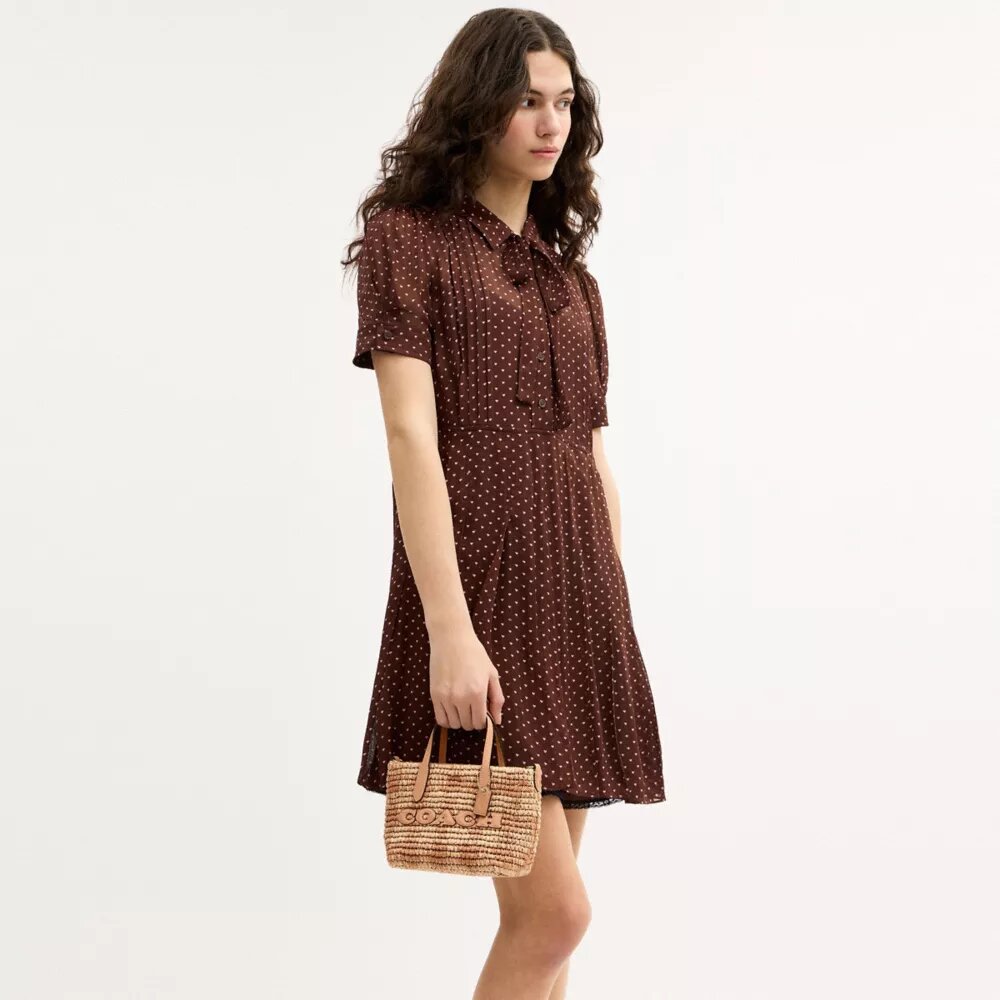 Sac cabas City Mini à imprimé vichy