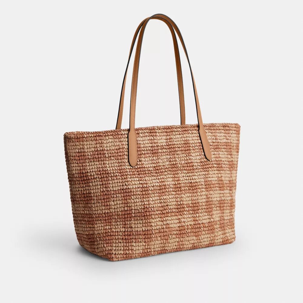 Sac cabas de ville à imprimé vichy