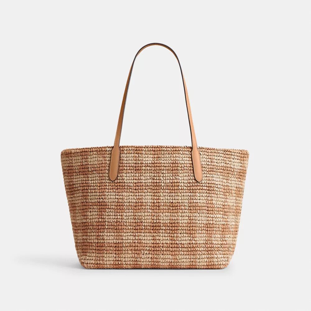 Sac cabas de ville à imprimé vichy