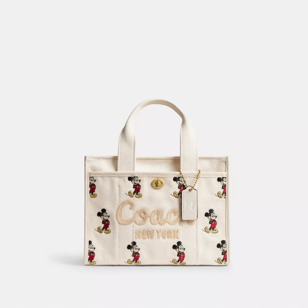Sac cabas Disney X Coach Cargo 26 avec Mickey Mouse en toile de Coton régénératif