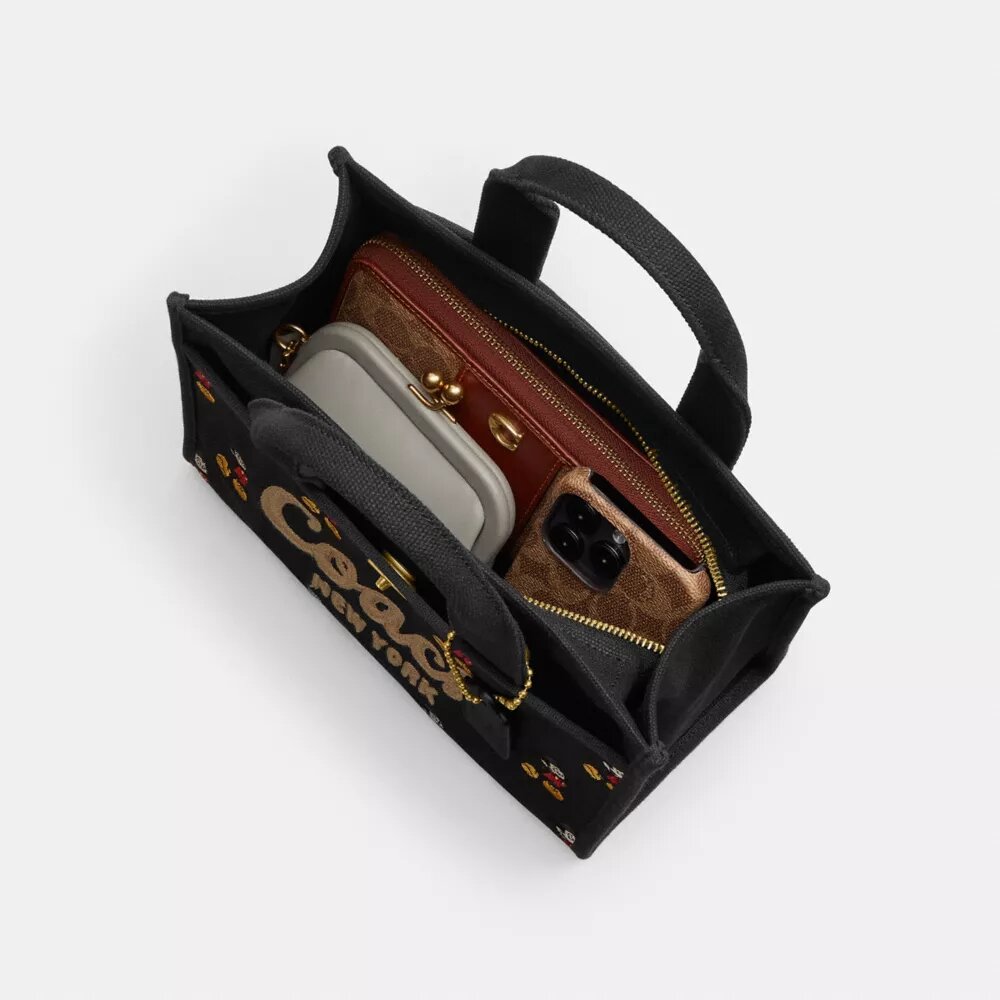 Sac cabas Disney X Coach Cargo 26 avec Mickey Mouse en toile de Coton régénératif