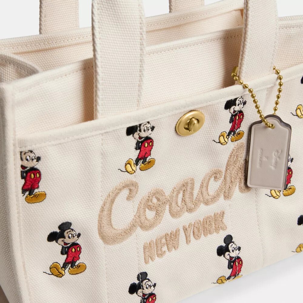 Sac cabas Disney X Coach Cargo 26 avec Mickey Mouse en toile de Coton régénératif