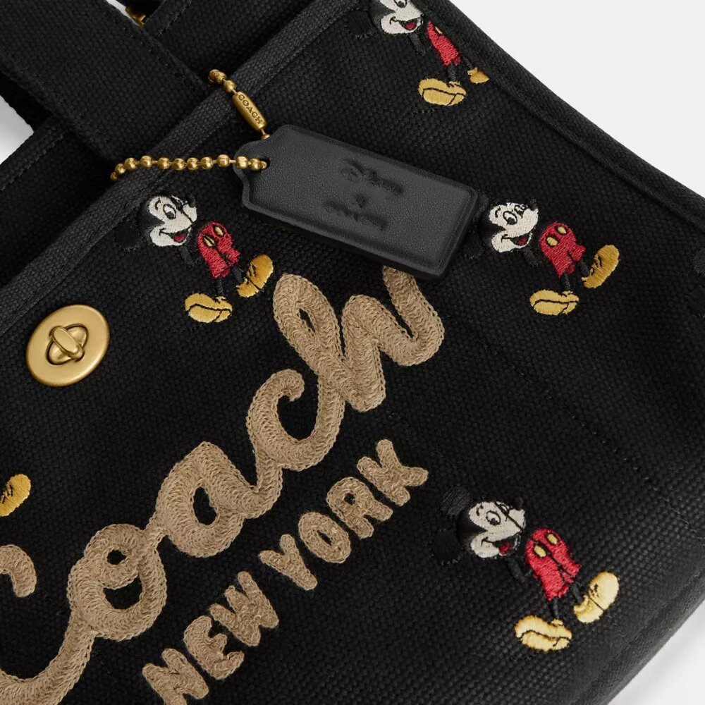 Sac cabas Disney X Coach Cargo 26 avec Mickey Mouse en toile de Coton régénératif