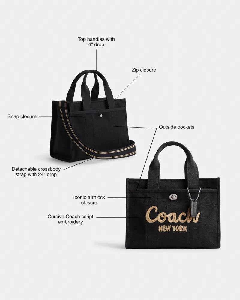Sac cabas Disney X Coach Cargo 26 avec Mickey Mouse en toile de Coton régénératif
