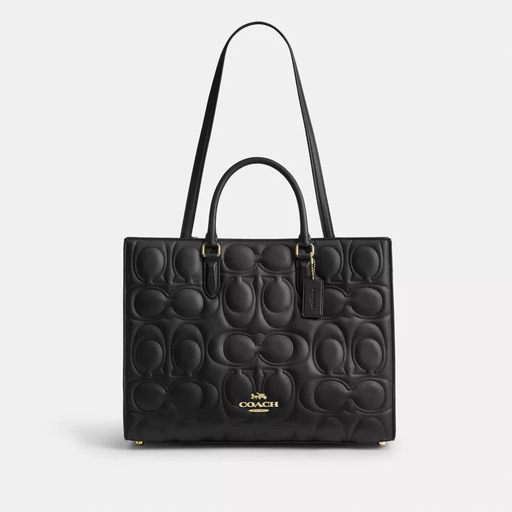 Sac cabas Maggie en cuir signature