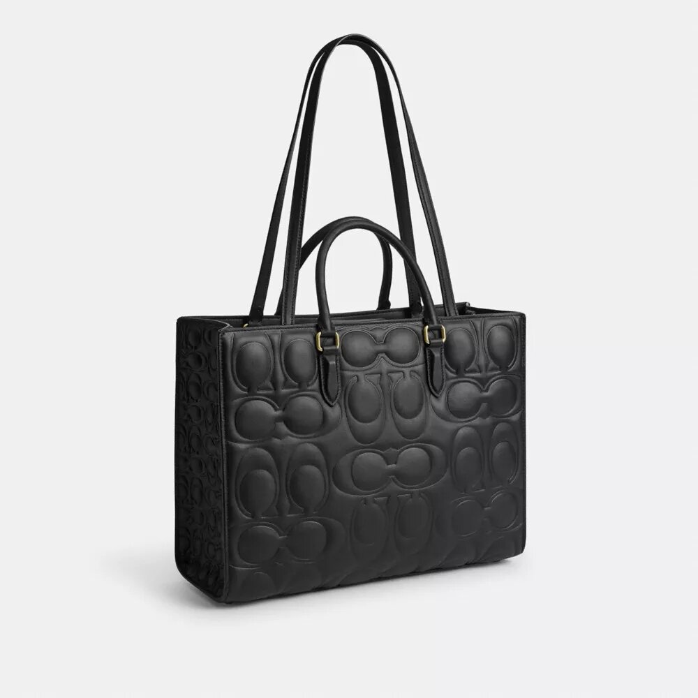 Sac cabas Maggie en cuir signature