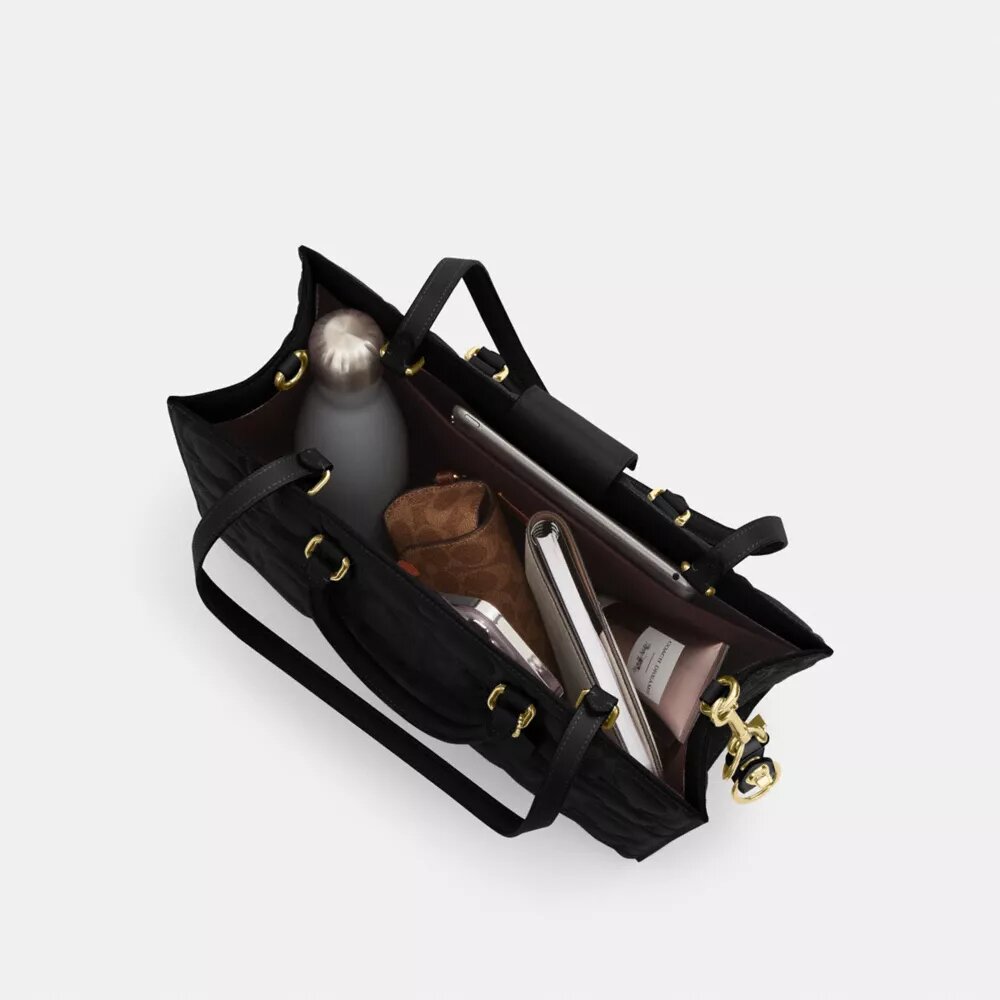Sac cabas Maggie en cuir signature
