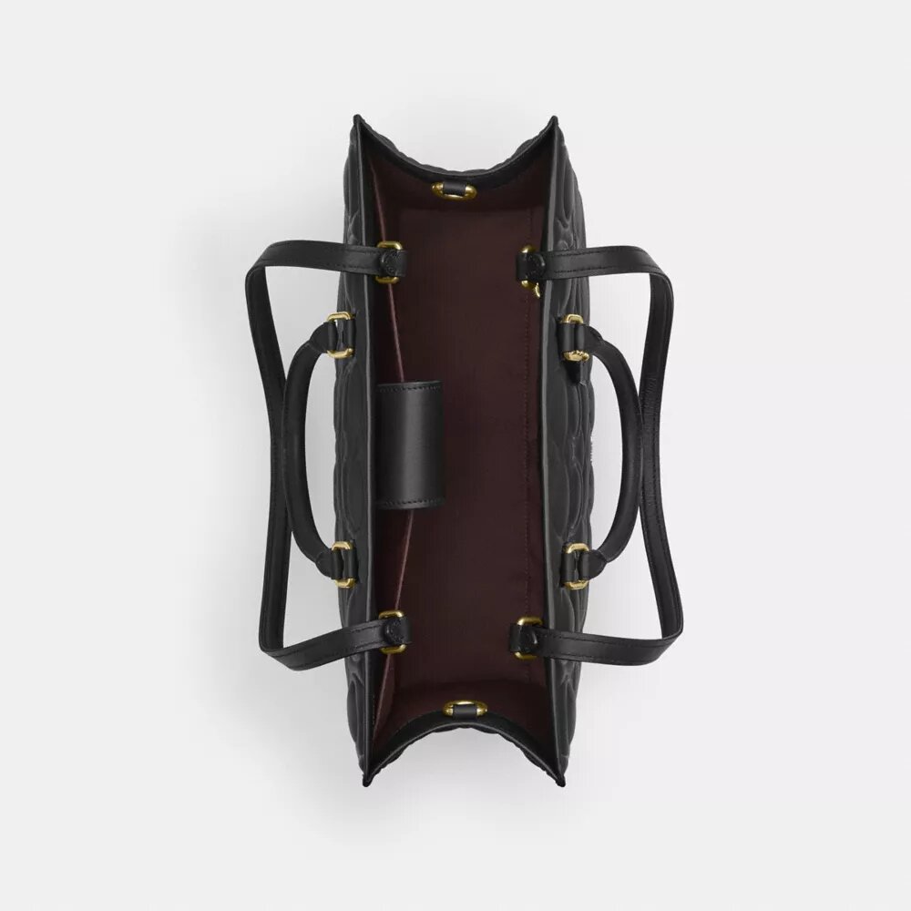 Sac cabas Maggie en cuir signature