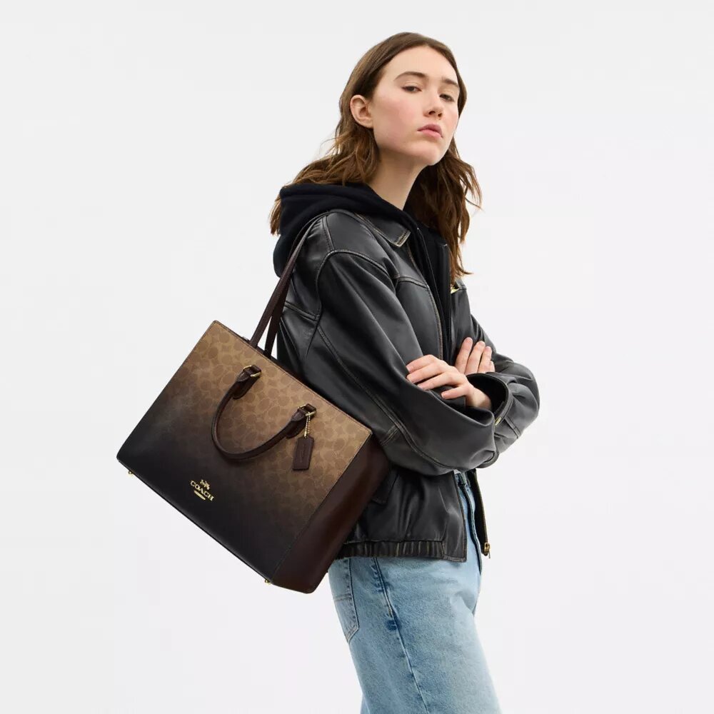 Sac cabas Maggie en Signature Canvas ombrée