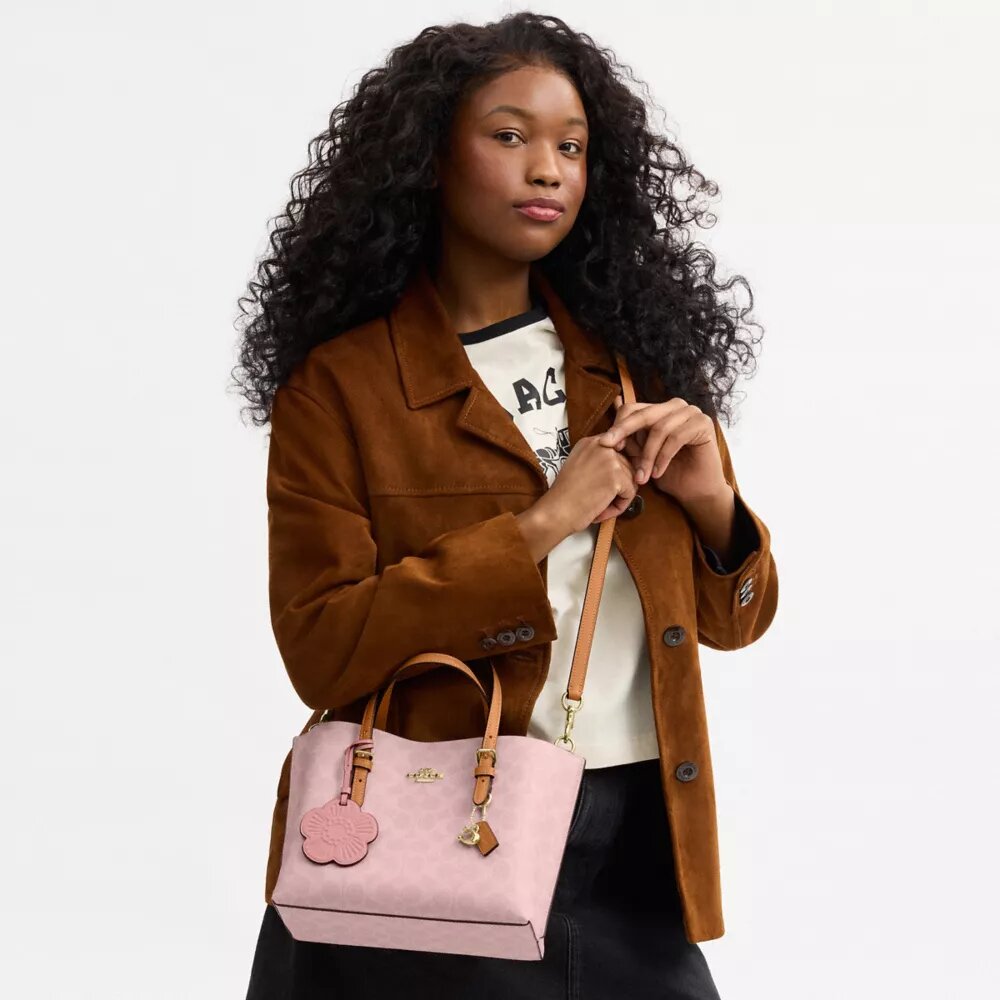 Sac cabas Mollie 25 en Signature Canvas avec Charms