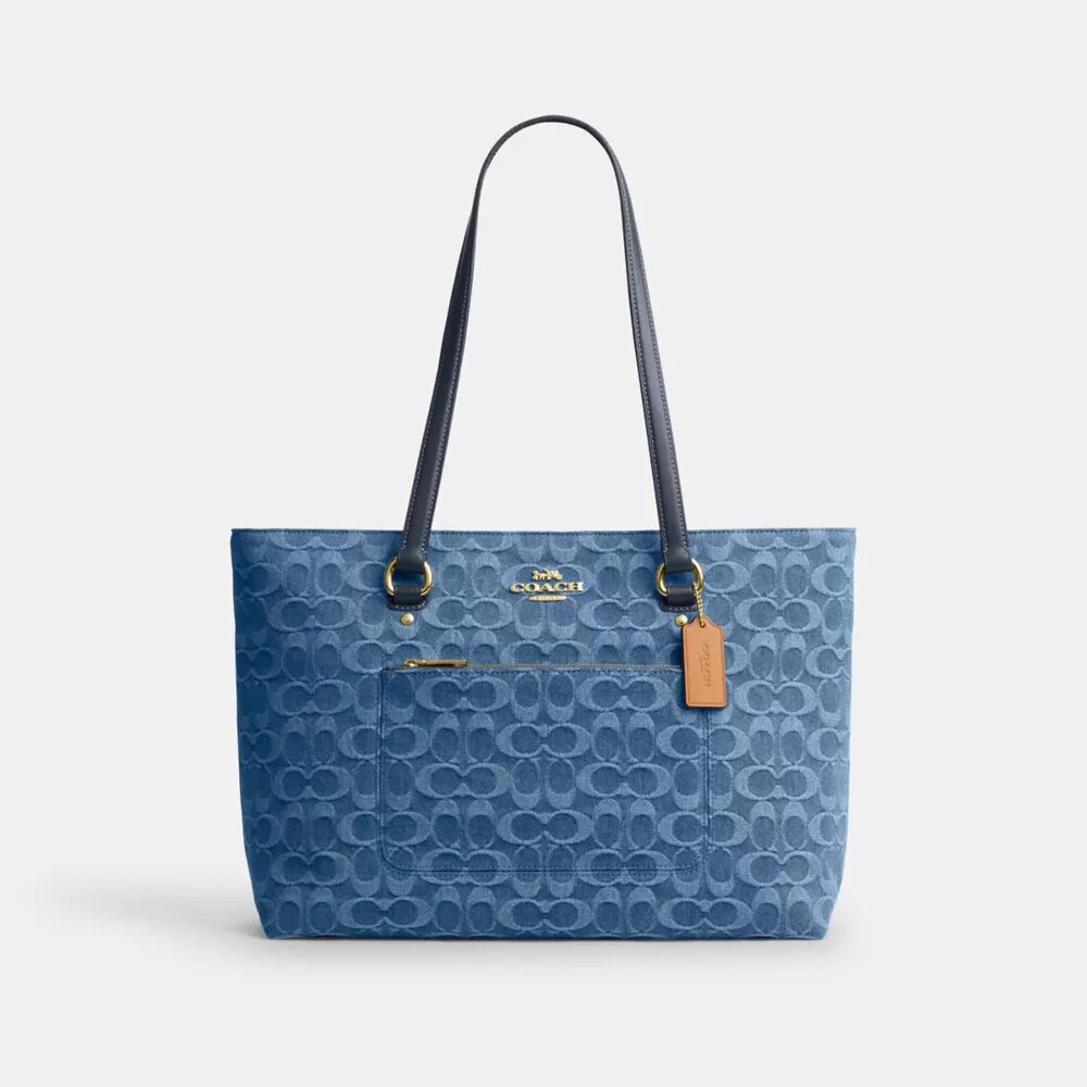 Sac cabas Station en denim emblématique