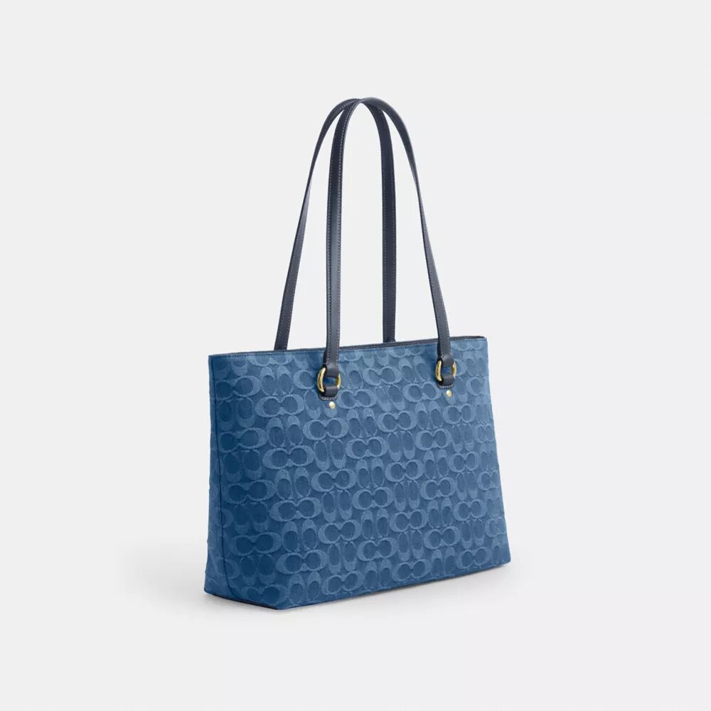 Sac cabas Station en denim emblématique