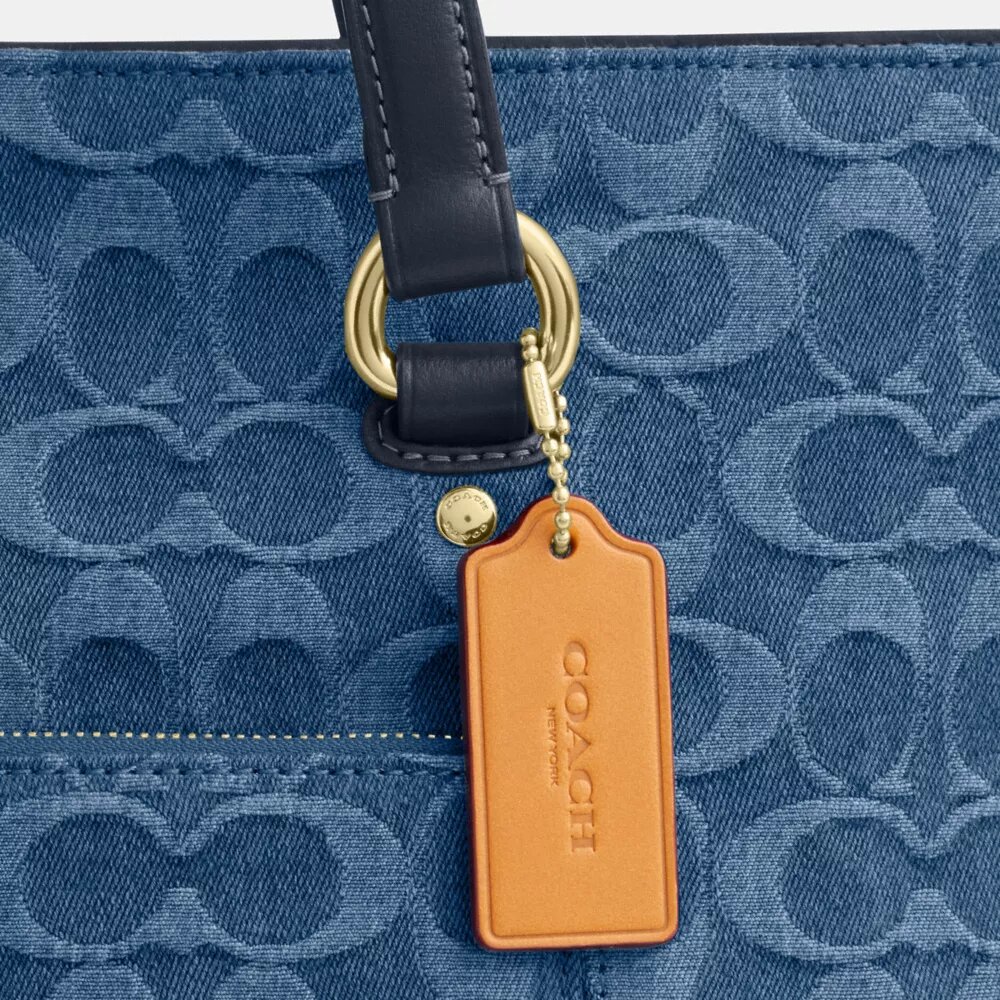 Sac cabas Station en denim emblématique