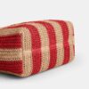 Sac cabas urbain à rayures et breloque