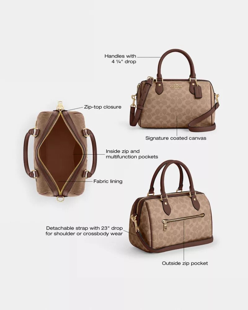 Sac cartable Rowan en Signature Canvas