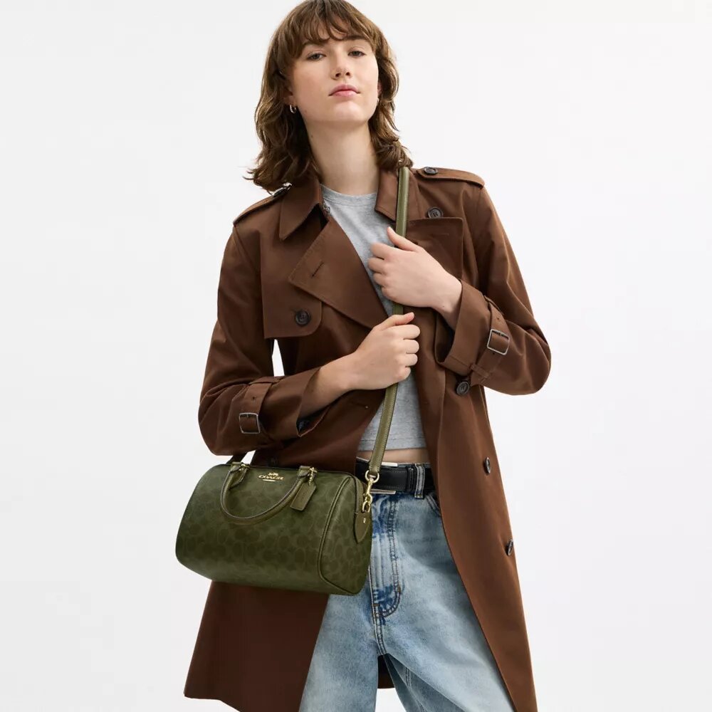 Sac cartable Rowan en Signature Canvas