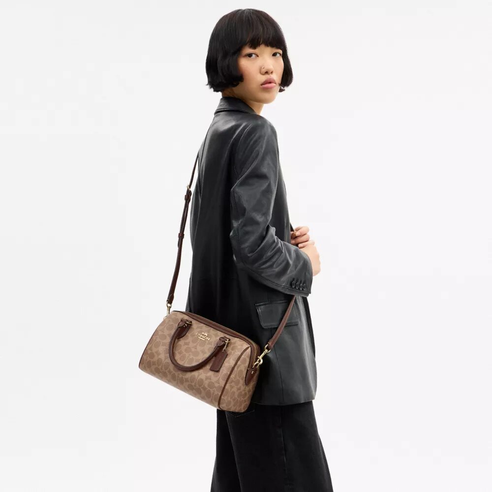 Sac cartable Rowan en Signature Canvas