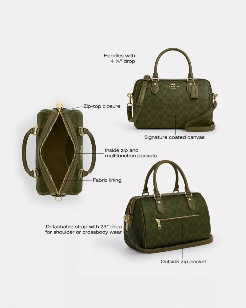 Sac cartable Rowan en Signature Canvas