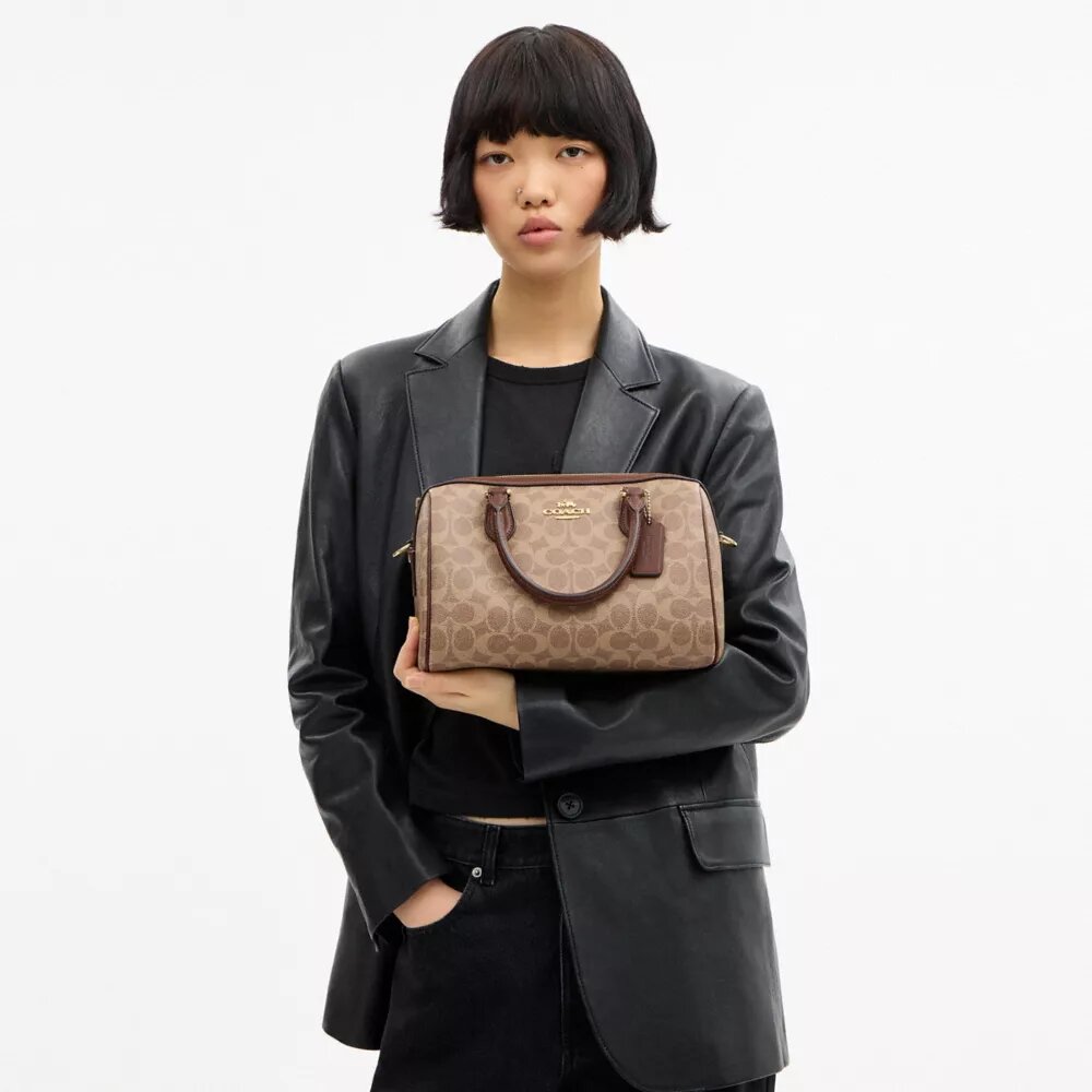 Sac cartable Rowan en Signature Canvas