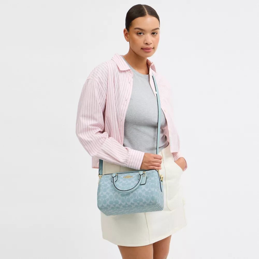 Sac cartable Rowan en Signature Canvas