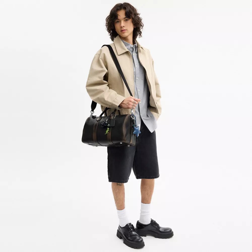 Sac Compass 35 en cuir vieilli avec Charms