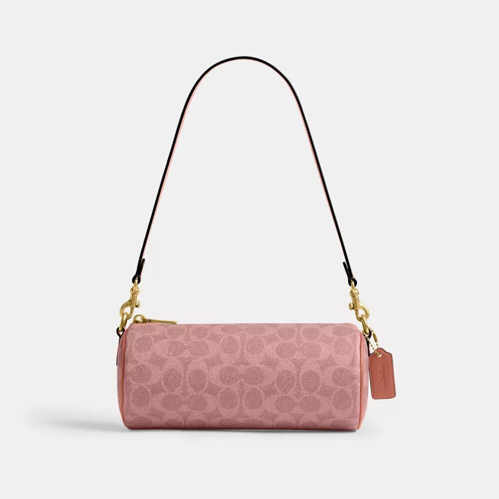 Sac cylindrique en Signature Canvas