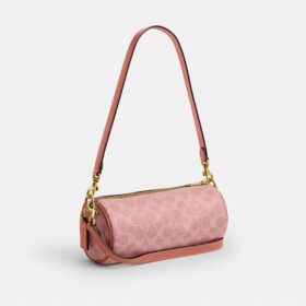 Sac cylindrique en Signature Canvas