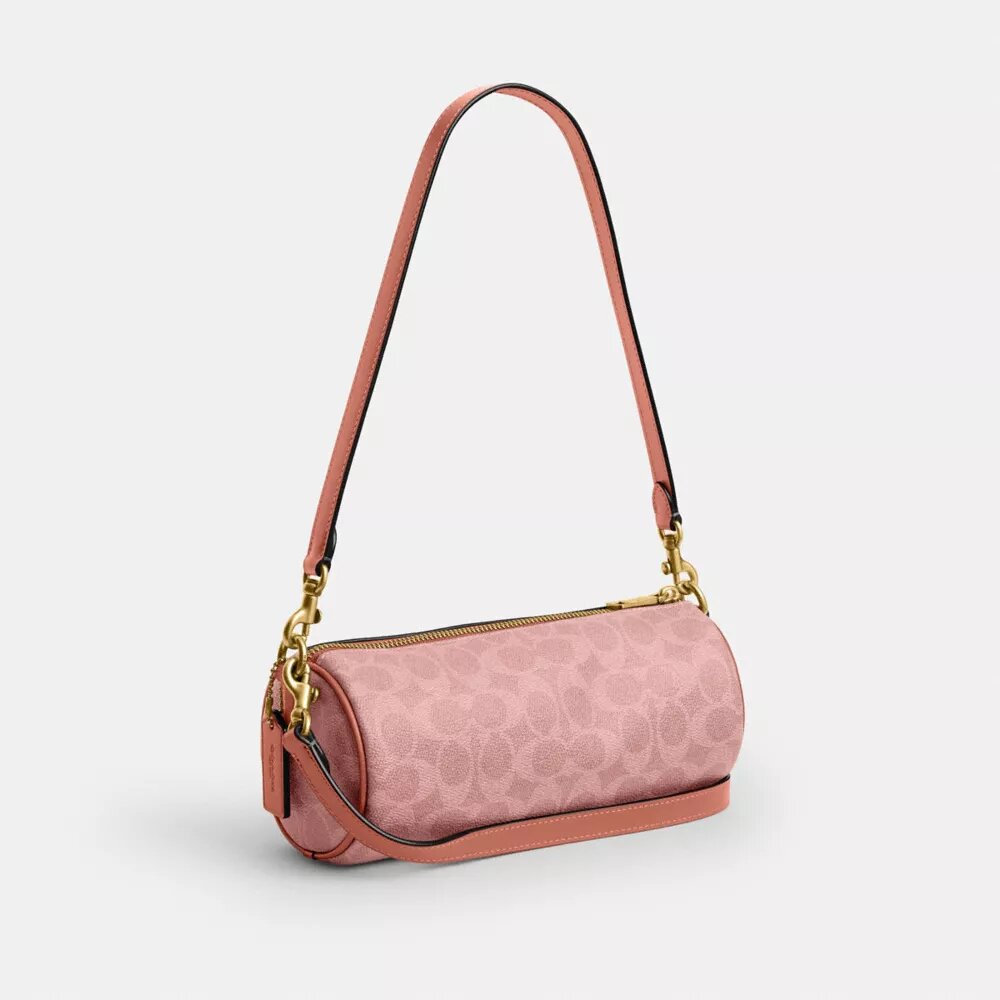 Sac cylindrique en Signature Canvas