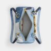 Sac cylindrique Kisslock 28 en denim recyclé