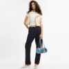 Sac cylindrique Kisslock 28 en denim recyclé