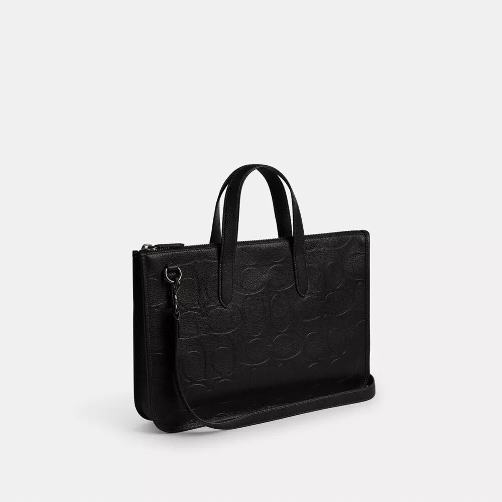 Sac de travail Isaac en cuir Signature Maxi