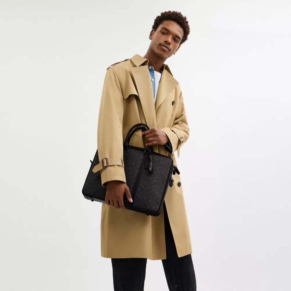 Sac de travail Metropolitan en Signature Canvas