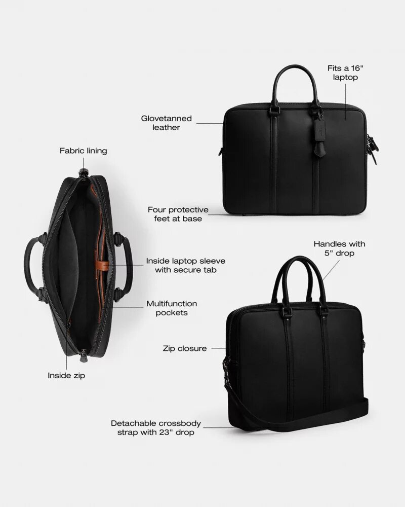 Sac de travail Metropolitan en Signature Canvas