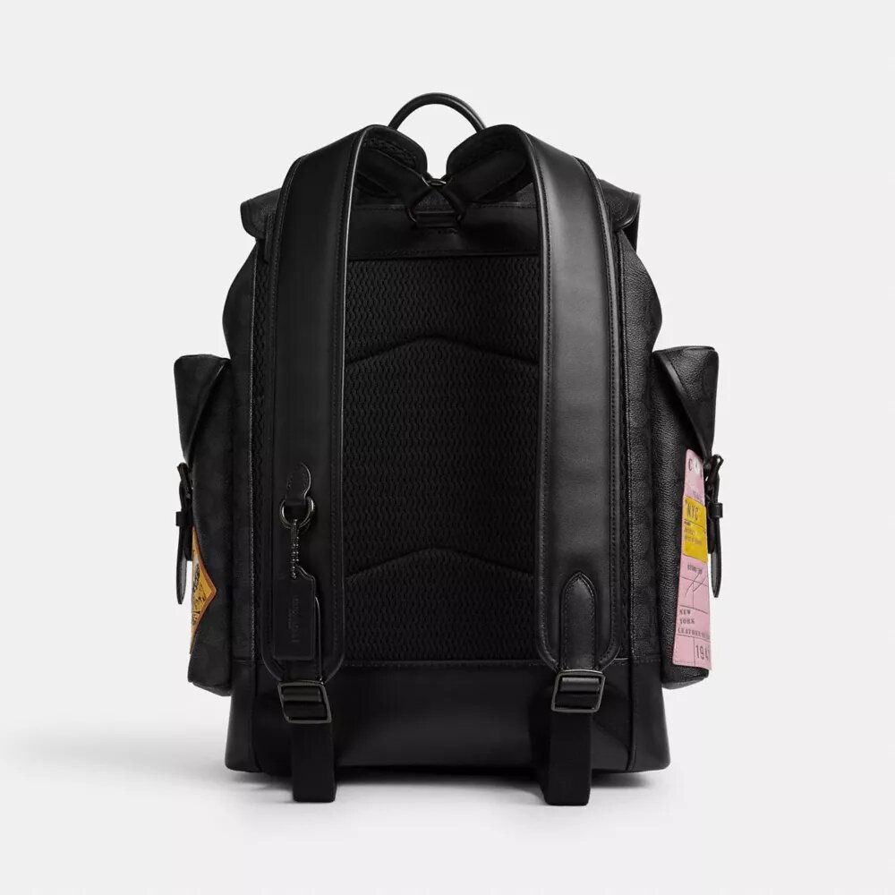 Sac à dos Hitch en Signature Canvas avec empiècements