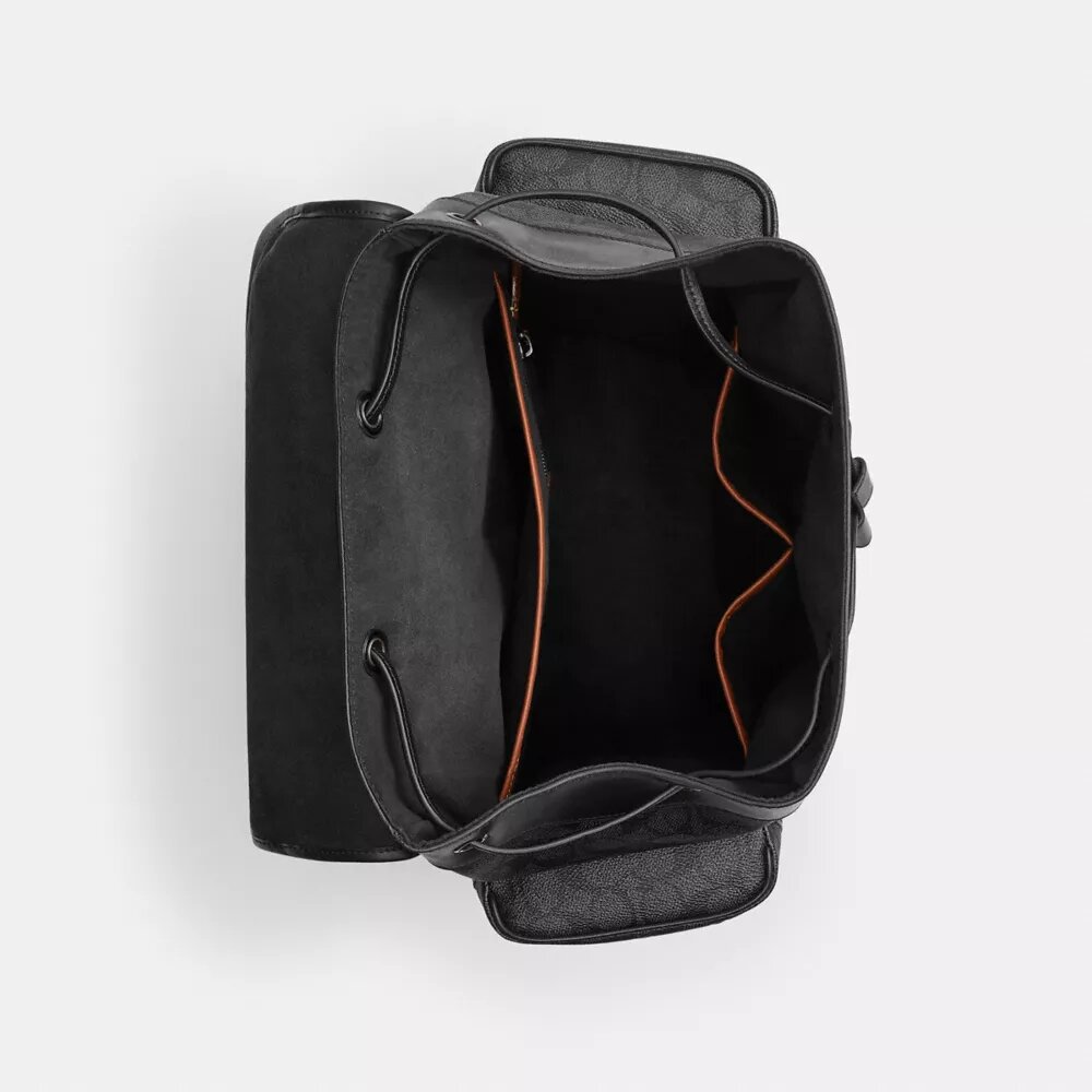 Sac à dos Hitch en Signature Canvas avec empiècements
