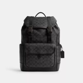 Sac à dos à rabat League en Signature Canvas