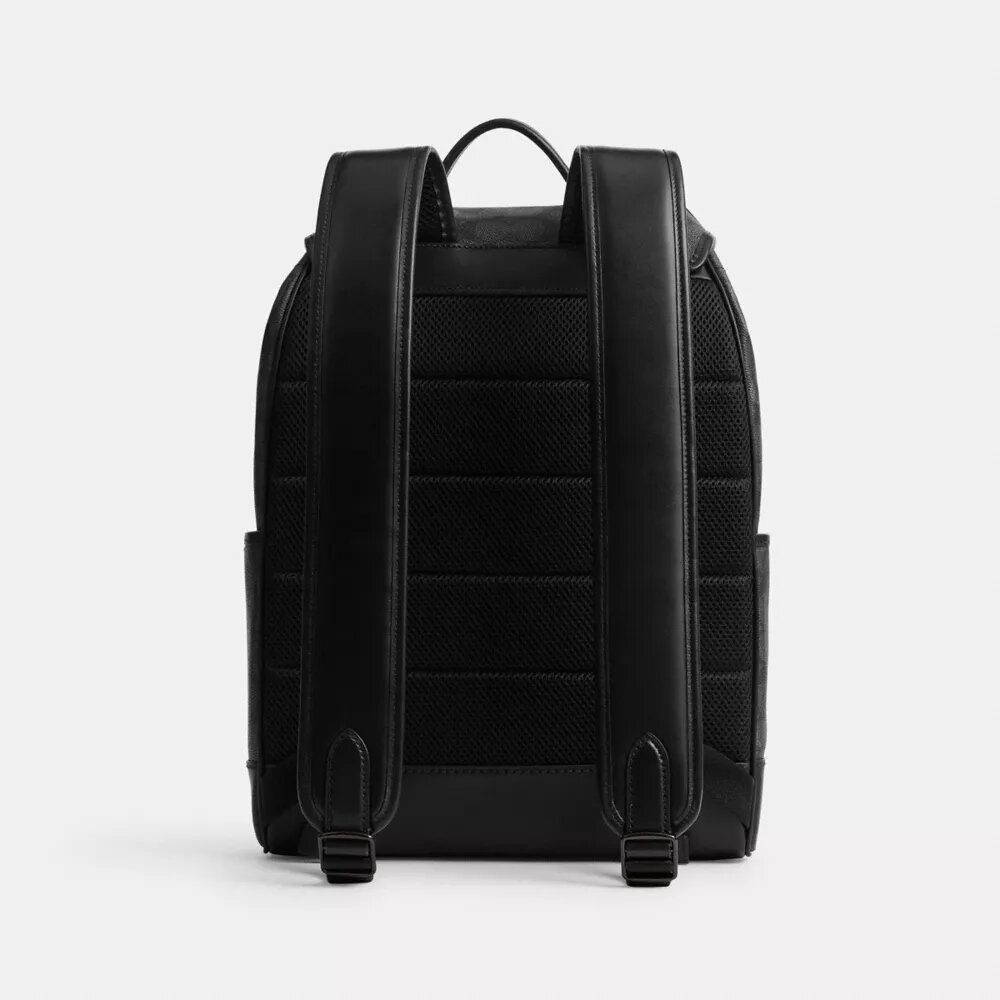 Sac à dos à rabat League en Signature Canvas